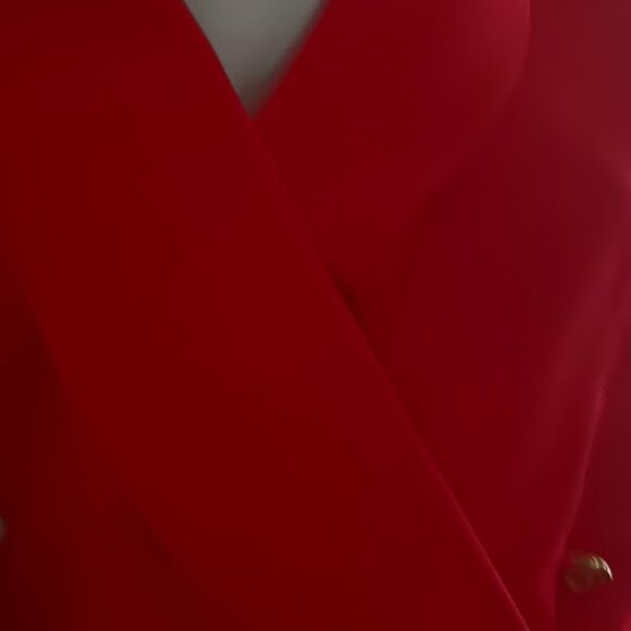 CHANEL BOUTIQUE RED WOOL MINI DRESS MADE IN FRANCE SIZE US 4 - Picture 5 of 13